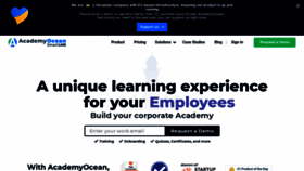 What Academyocean.com website looked like in 2022 (3 years ago)