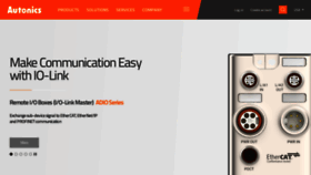 What Autonics.com website looked like in 2022 (1 year ago)
