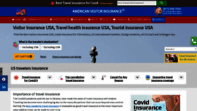 What Americanvisitorinsurance.com website looked like in 2022 (1 year ago)