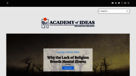 What Academyofideas.com website looked like in 2022 (1 year ago)