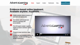 What Advent-elearning.com website looked like in 2022 (1 year ago)