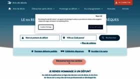 What Avis-de-deces.net website looked like in 2022 (1 year ago)