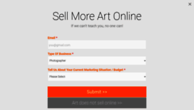 What Artstorefronts.com website looked like in 2022 (3 years ago)