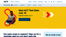 What Actstudent.org website looked like in 2022 (1 year ago)