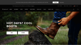 What Ariat.com website looked like in 2022 (1 year ago)