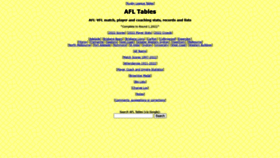What Afltables.com website looked like in 2022 (1 year ago)