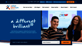 What Autismspectrum.org.au website looked like in 2022 (1 year ago)
