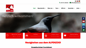 What Alpenzoo.at website looked like in 2022 (1 year ago)