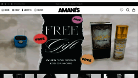 What Amanis.co.uk website looked like in 2022 (1 year ago)