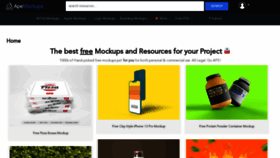 What Apemockups.com website looked like in 2022 (3 years ago)