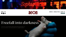 What Aeon.co website looked like in 2022 (1 year ago)