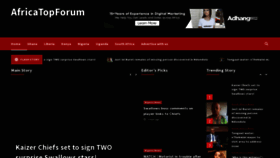 What Africatopforum.com website looked like in 2022 (1 year ago)