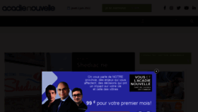 What Acadienouvelle.com website looked like in 2022 (3 years ago)