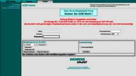 What Azm.siemens.at website looked like in 2022 (1 year ago)