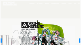 What Animematsuri.com website looked like in 2022 (2 years ago)