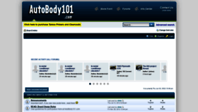 What Autobody101.com website looked like in 2022 (1 year ago)