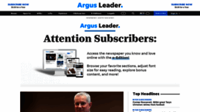 What Argusleader.com website looked like in 2022 (1 year ago)