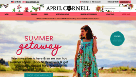 What Aprilcornell.com website looked like in 2022 (1 year ago)