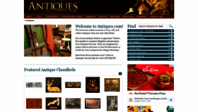 What Antiques.com website looked like in 2022 (1 year ago)