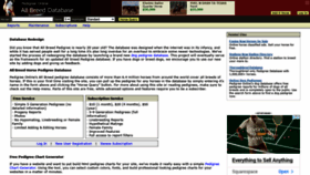 What Allbreedpedigree.com website looked like in 2022 (1 year ago)