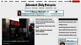 What Adirondackdailyenterprise.com website looked like in 2022 (1 year ago)
