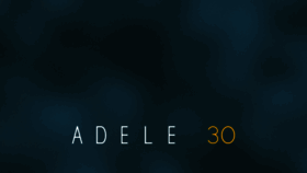 What Adele.com website looked like in 2022 (3 years ago)