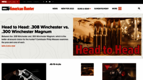 What Americanhunter.org website looked like in 2022 (4 years ago)