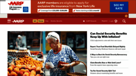 What Aarp.org website looked like in 2022 (1 year ago)