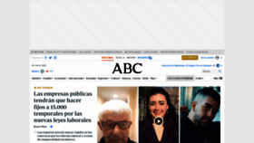 What Abc.es website looked like in 2022 (1 year ago)