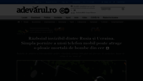 What Adevarul.ro website looked like in 2022 (1 year ago)