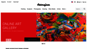 What Artmajeur.com website looked like in 2022 (1 year ago)