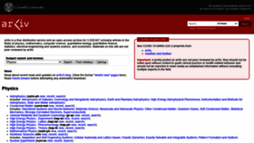 What Arxiv.org website looked like in 2022 (1 year ago)