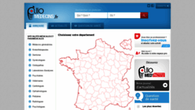 What Allo-medecins.fr website looked like in 2022 (1 year ago)