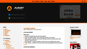 What Aimp.ru website looked like in 2022 (1 year ago)