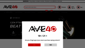 What Ave40.com website looked like in 2022 (1 year ago)