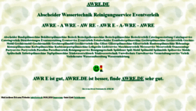 What Awre.de website looked like in 2022 (1 year ago)