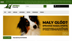 What Aptekazwierzat.pl website looked like in 2022 (1 year ago)