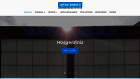 What Akfaenerji.com website looked like in 2022 (1 year ago)