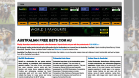 What Australianfreebets.com.au website looked like in 2022 (1 year ago)