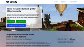 What Abiunity.de website looked like in 2022 (1 year ago)