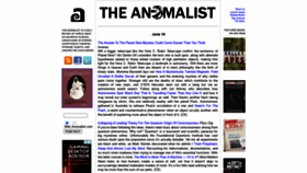 What Anomalist.com website looked like in 2022 (1 year ago)