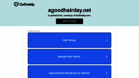 What Agoodhairday.net website looked like in 2022 (1 year ago)