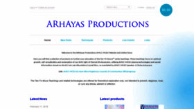What Arhayas.com website looked like in 2022 (1 year ago)