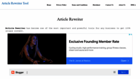 What Articlesrewriter.com website looked like in 2022 (1 year ago)