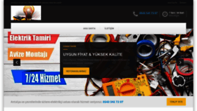 What Antalyaelektrikciniz.com website looked like in 2022 (1 year ago)