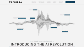 What Apoidea.ai website looked like in 2022 (3 years ago)