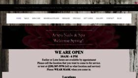 What Aispawellness.com website looked like in 2022 (1 year ago)