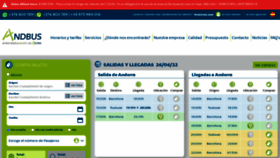 What Andbus.net website looked like in 2022 (3 years ago)