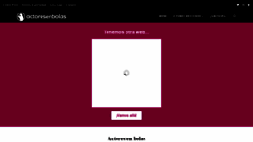 What Actoresenbolas.com website looked like in 2022 (1 year ago)