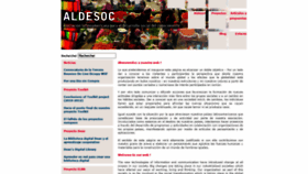 What Aldesoc.org website looked like in 2022 (1 year ago)
